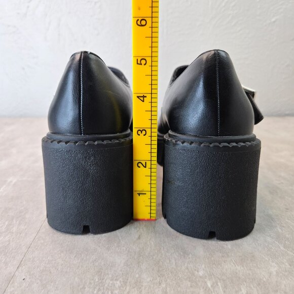 Madden Girl Black Chunky Heel Mary Janes - Picture 4 of 12
